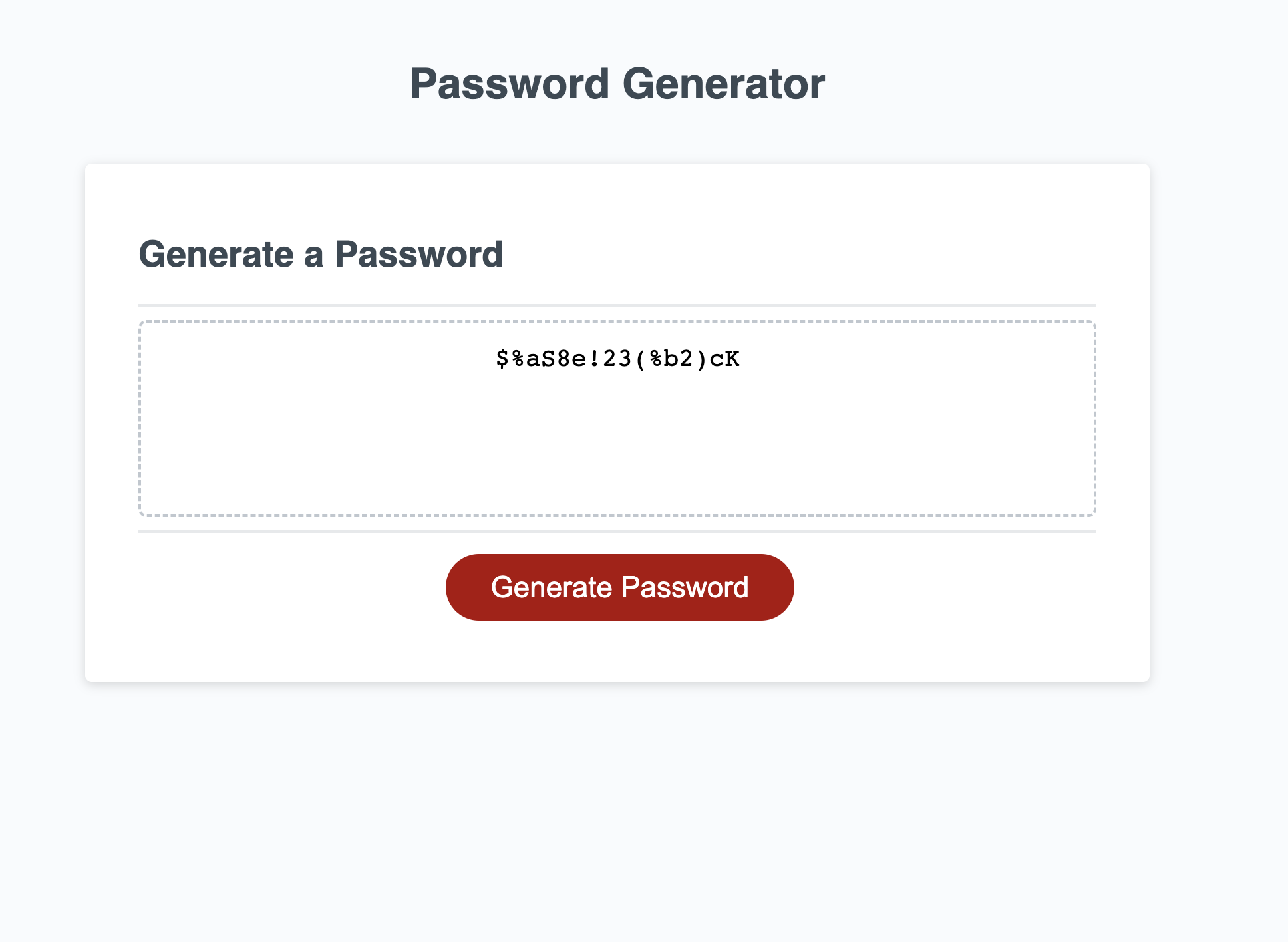 Password Generator